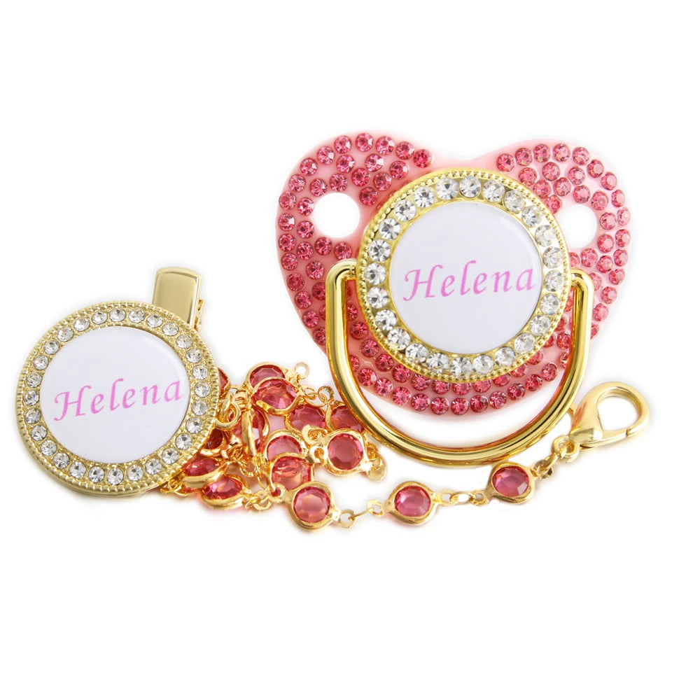 Chupeta Personalizada de Luxo com Swarovski