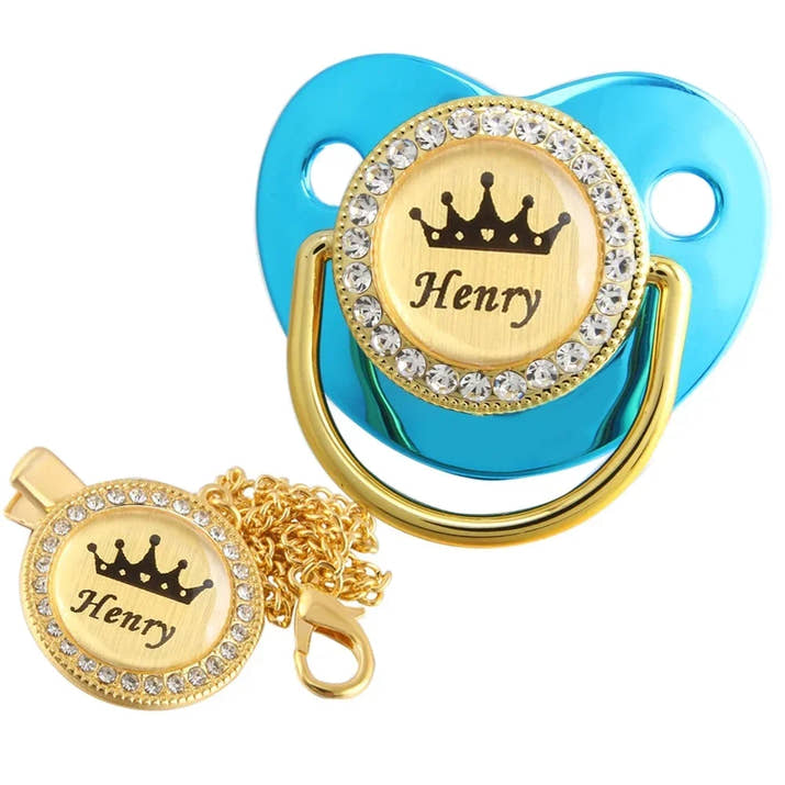 Chupeta Personalizada de Luxo com Swarovski